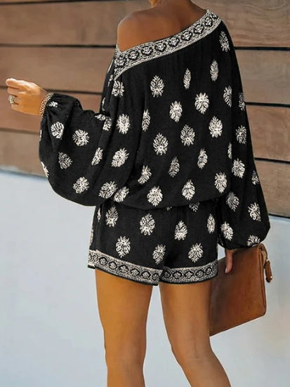 Mono Boho de Verano con Estampado Vintage