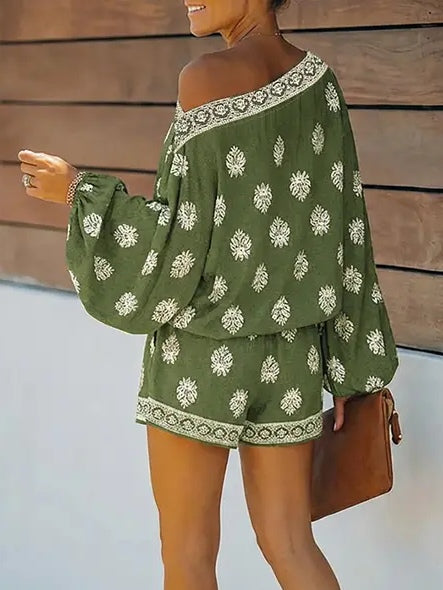 Mono Boho de Verano con Estampado Vintage