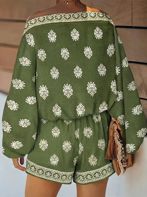 Mono Boho de Verano con Estampado Vintage
