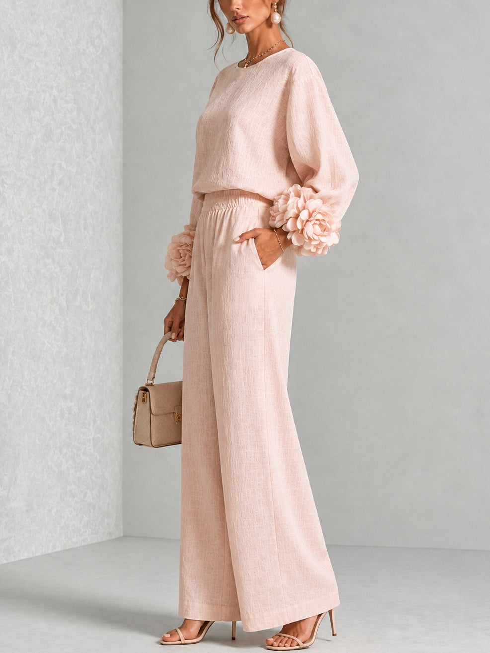 Kalina - Conjunto con Puños Florales