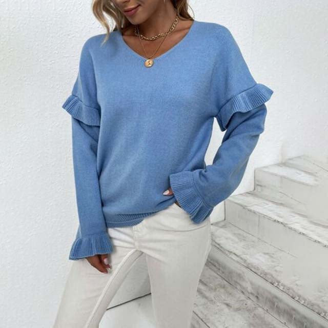 Jersey de Punto con Manga Farol Liso