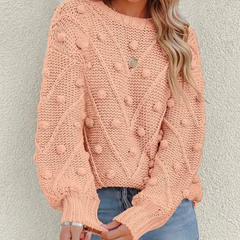 Jersey de Punto con Pompón