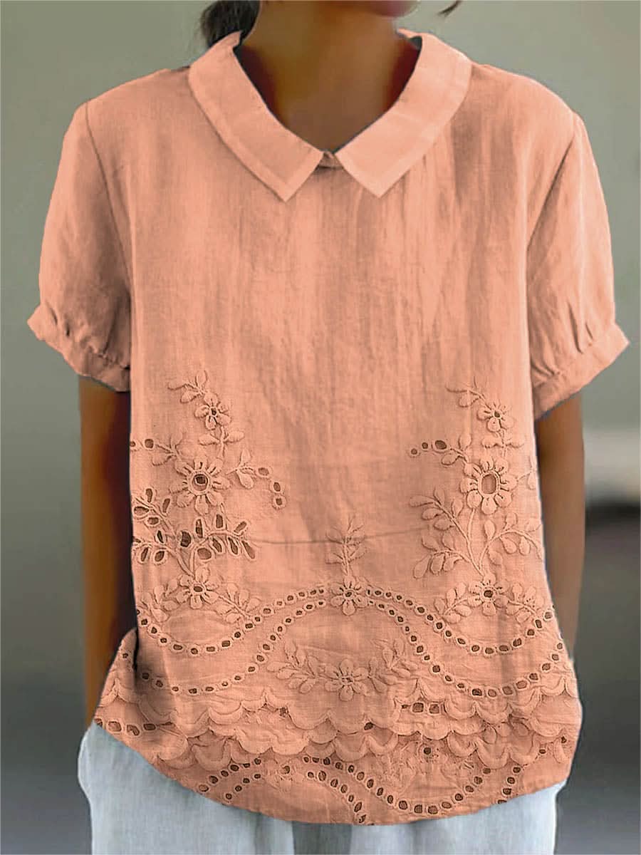 Camisa Lily Bloom Bordada