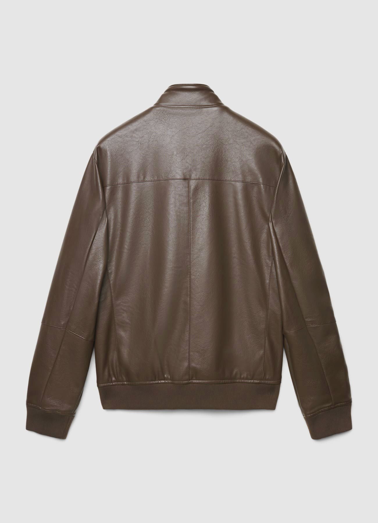 Cazadora Bomber Napa Sintética Marrón