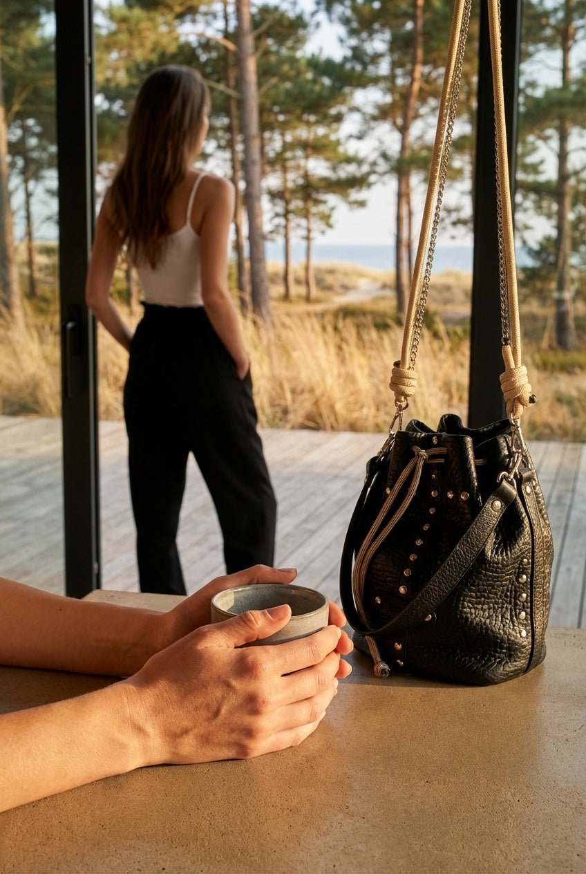 Bolso Beco Stud Elegancia Moderna