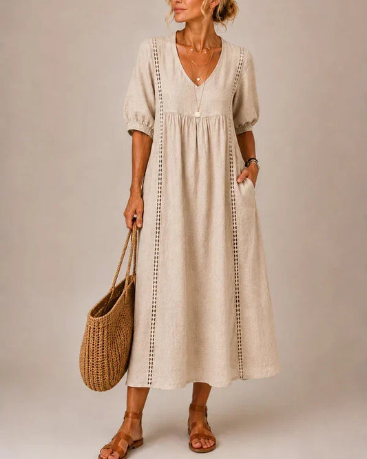 Sofi | Vestido midi de verano con encaje