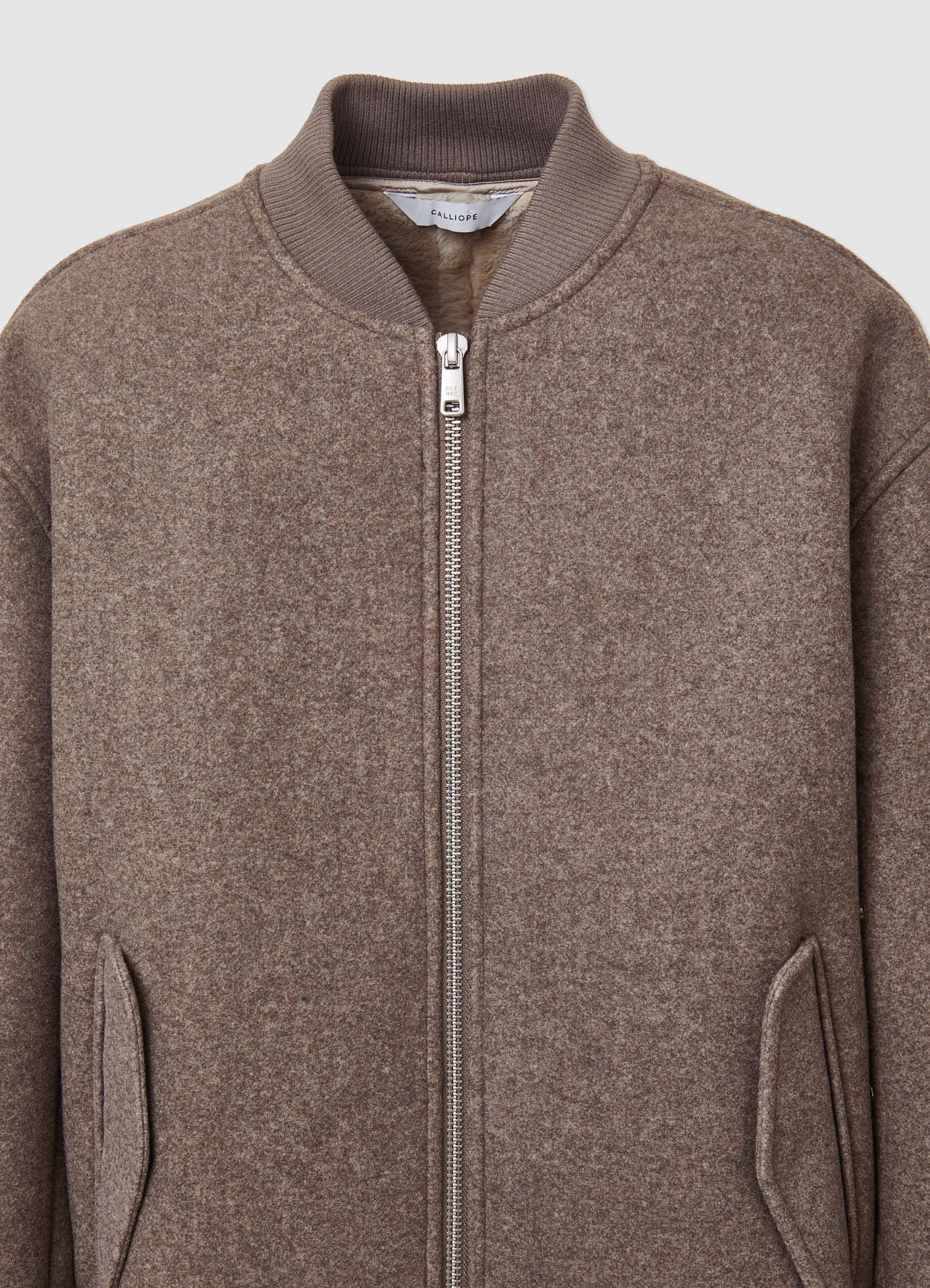 Cazadora Bomber Acolchada Efecto Borrego