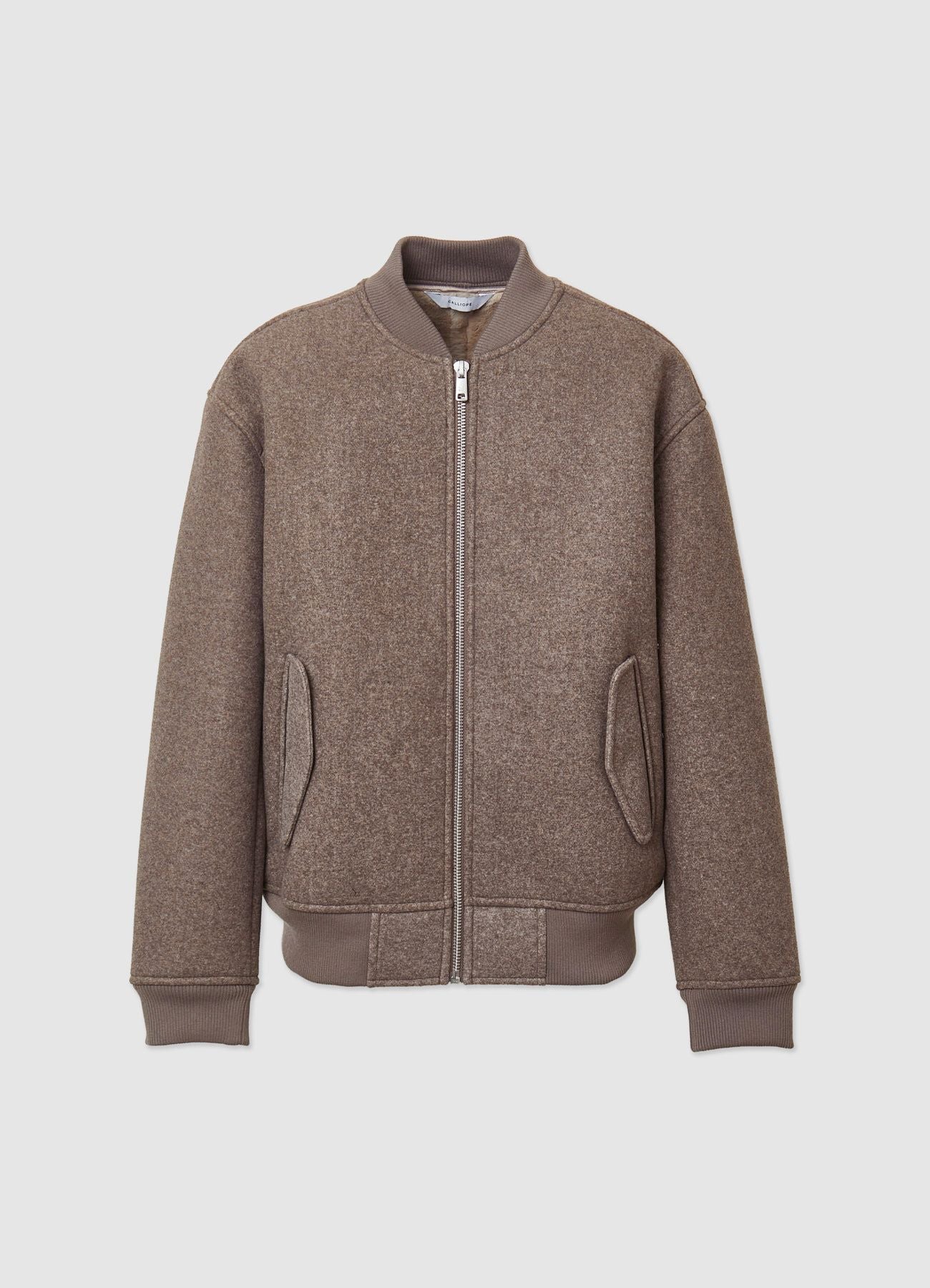 Cazadora Bomber Acolchada Efecto Borrego