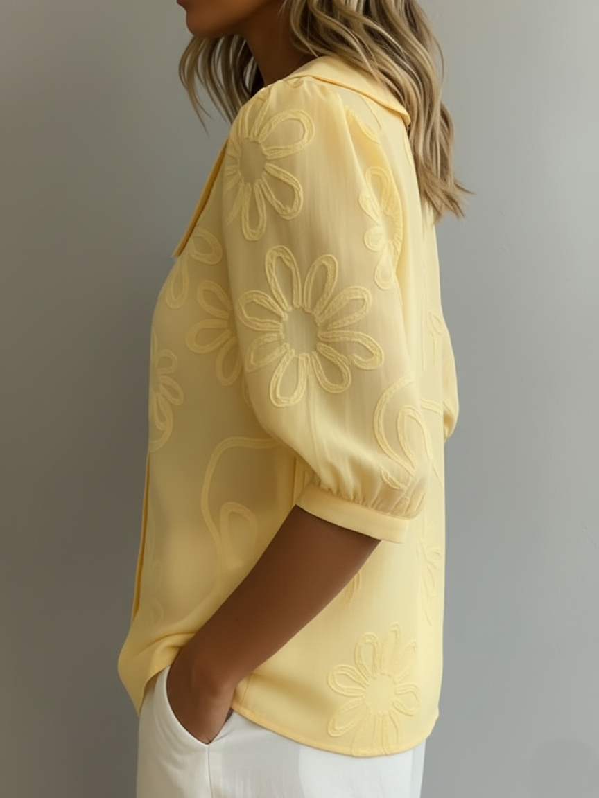 Top Tessa Floral Natural