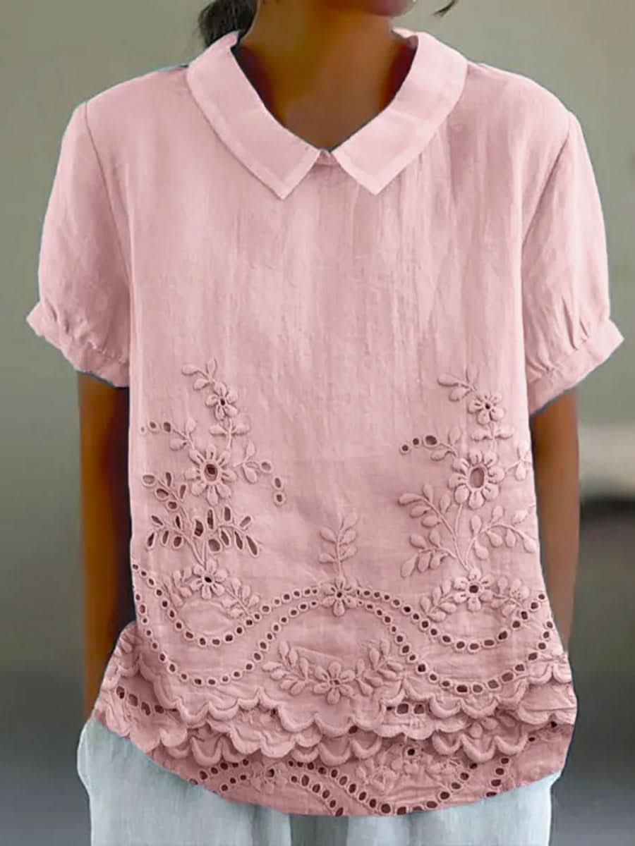 Camisa Lily Bloom Bordada