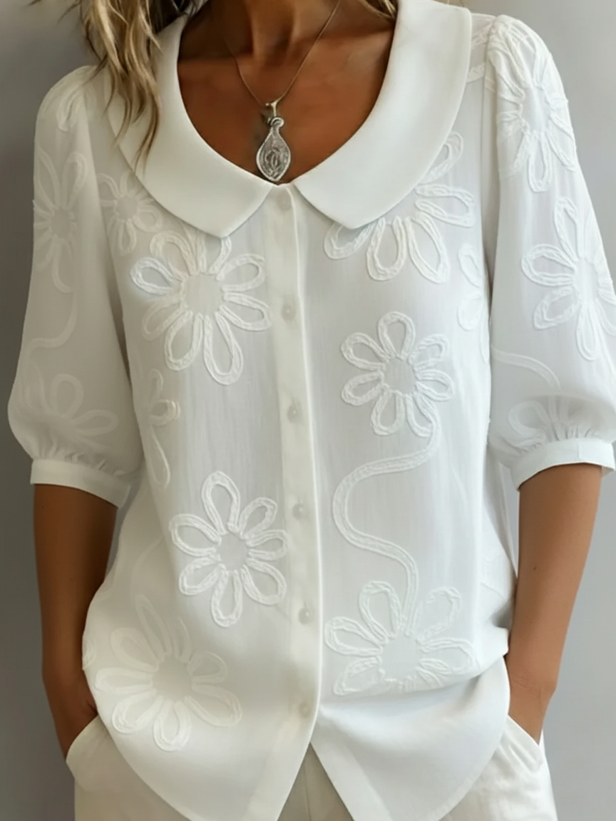 Top Tessa Floral Natural