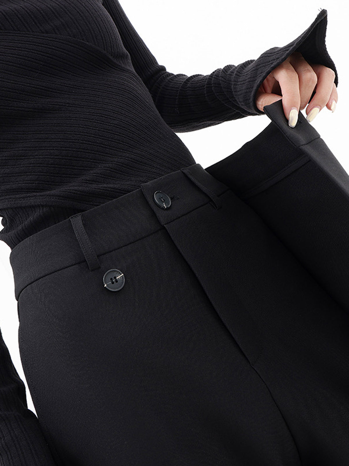 Pantalón Largo Casual de Corte Recto