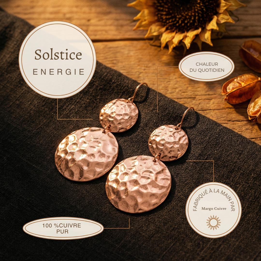 Aretes de Cobre Solsticio