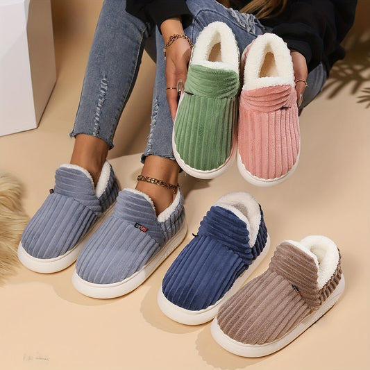 KIANNE – Pantuflas de Invierno Cálidas de Felpa para Mujer