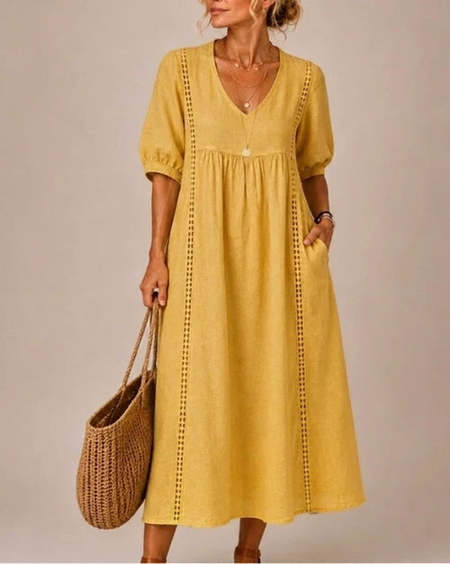 Sofi | Vestido midi de verano con encaje