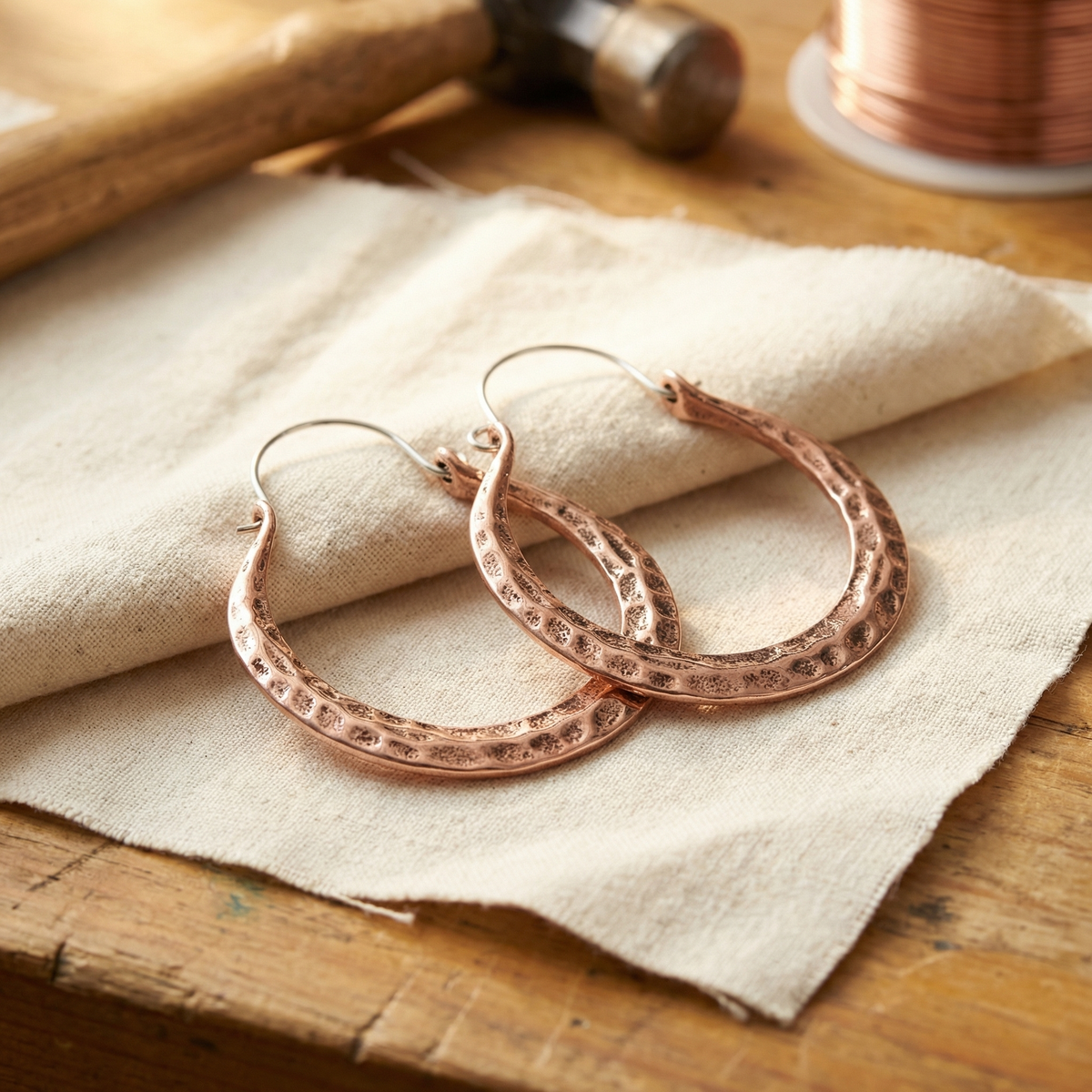 Aretes de Hilo de Cobre