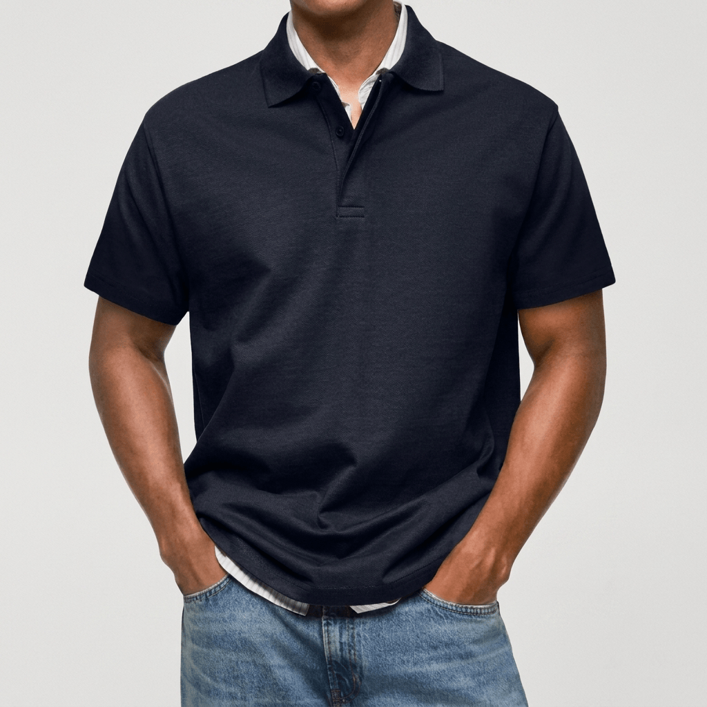 Polo de Punto Texturizado Casual-Polished