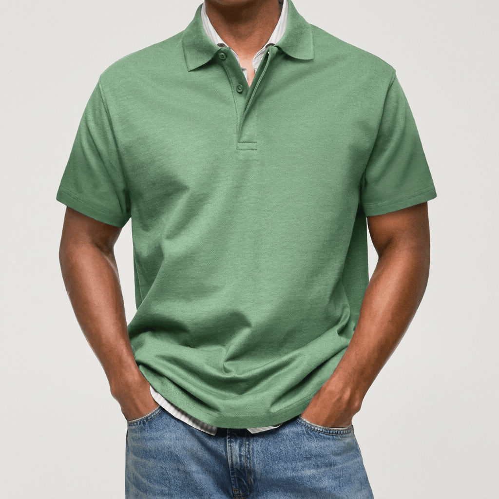 Polo de Punto Texturizado Casual-Polished