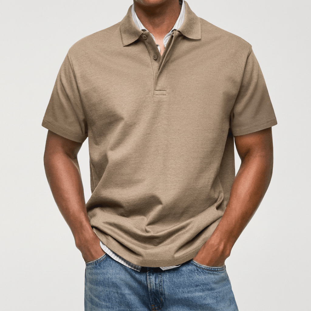 Polo de Punto Texturizado Casual-Polished