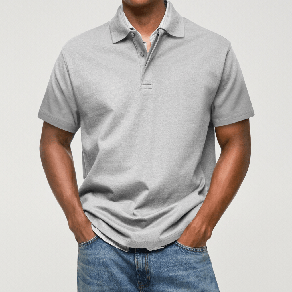 Polo de Punto Texturizado Casual-Polished