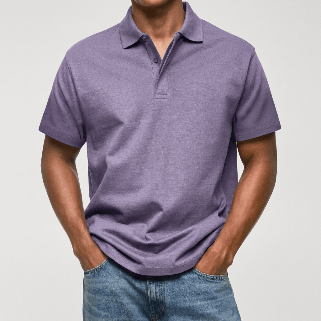Polo de Punto Texturizado Casual-Polished