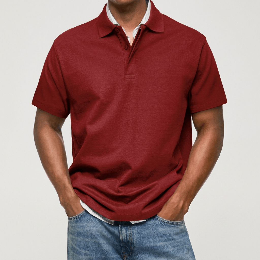 Polo de Punto Texturizado Casual-Polished