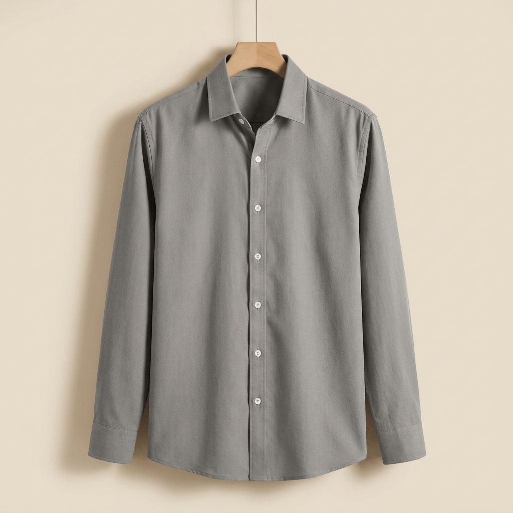 Camisa de Algodón Esmerilado
