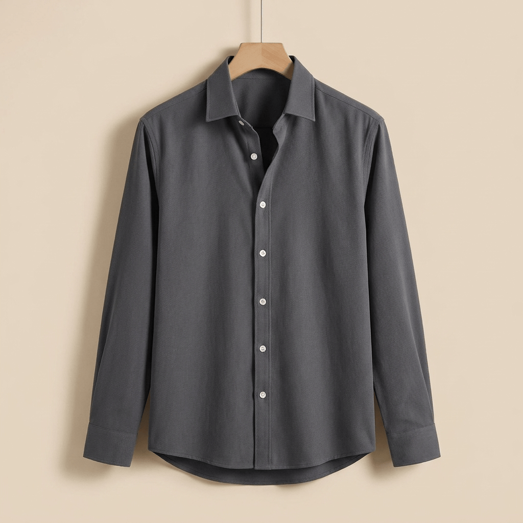 Camisa de Algodón Esmerilado