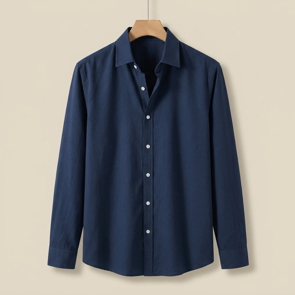 Camisa de Algodón Esmerilado