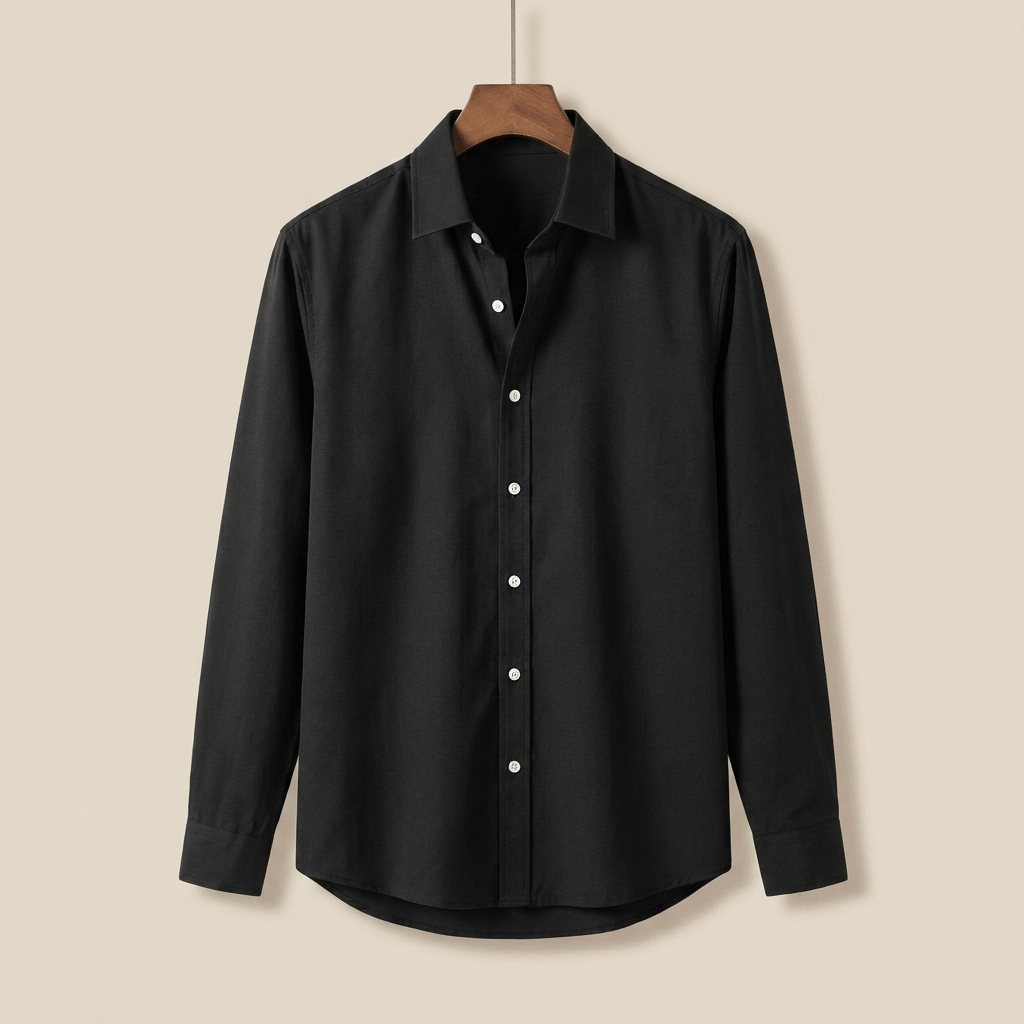 Camisa de Algodón Esmerilado