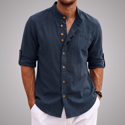 Camisa Japonesa con fondo gris claro