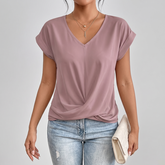 Top Talia Escote Corazón con fondo gris claro