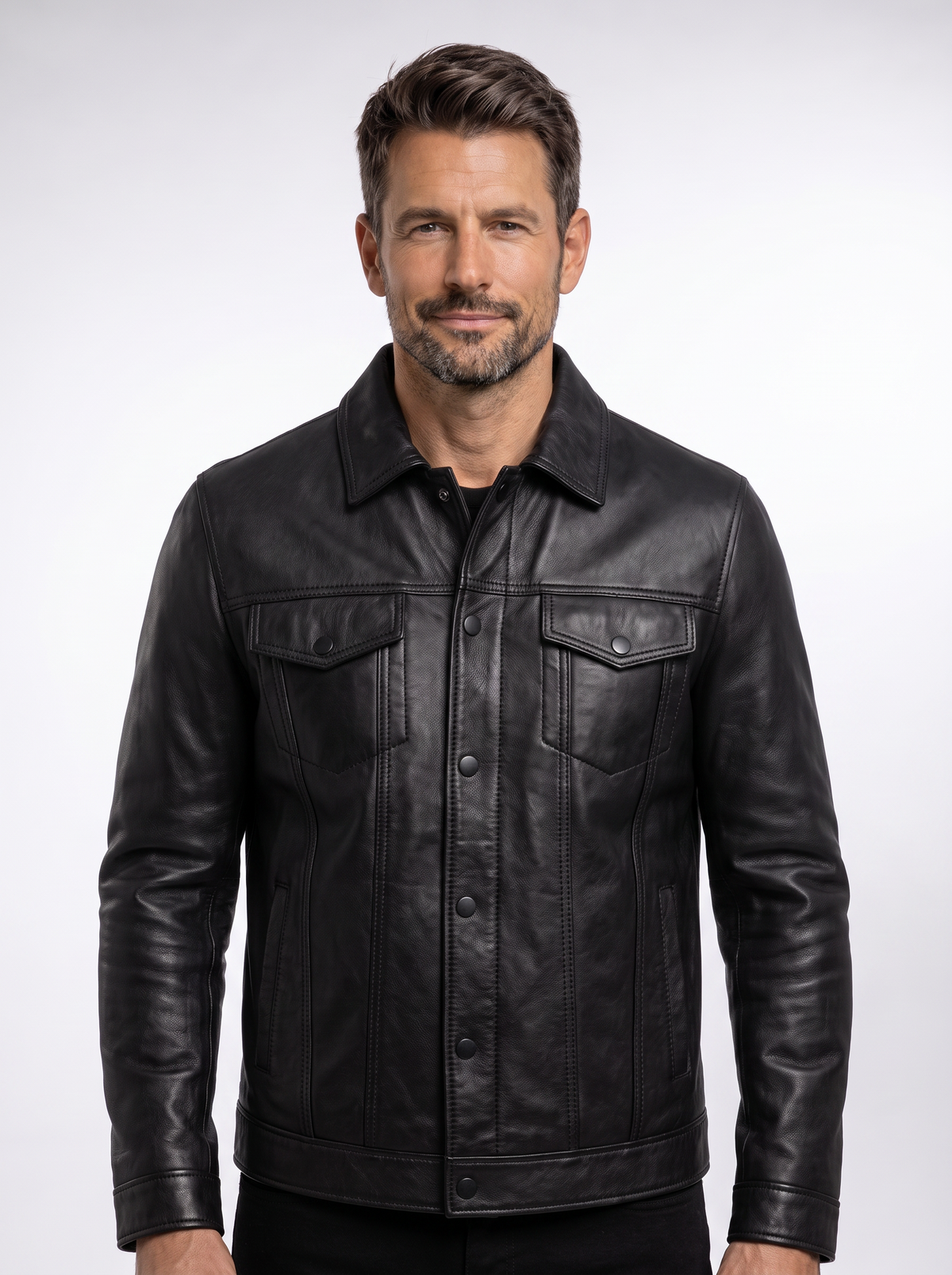 Chaqueta de Piel Camden con modelo