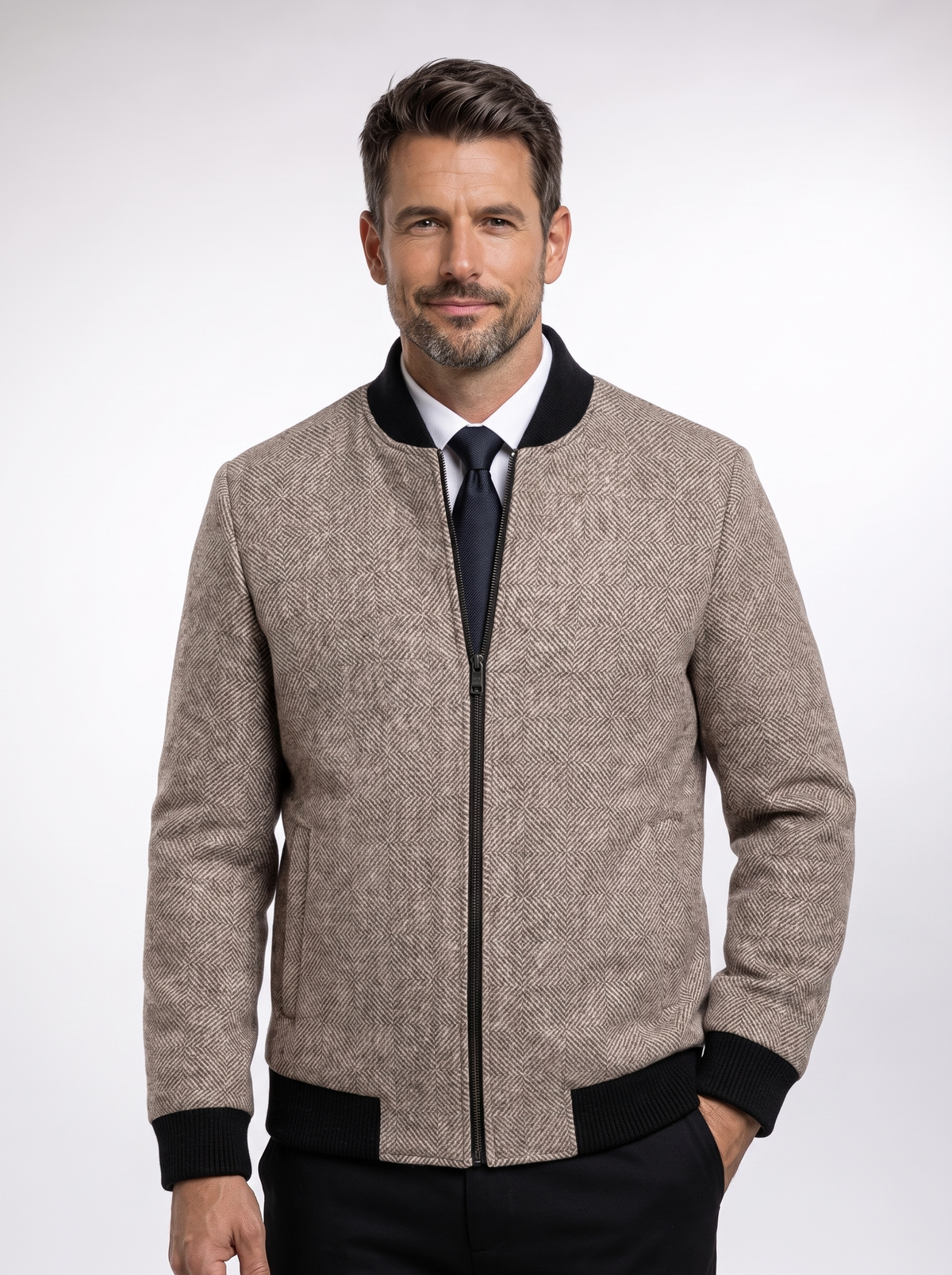 Chaqueta de Lana Branford con modelo