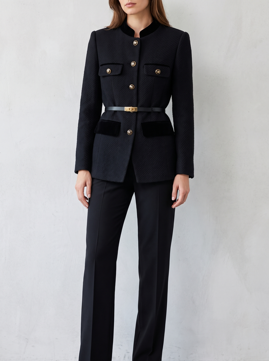 Chaqueta Sansa de Oficina con modelo, pantalón neutro