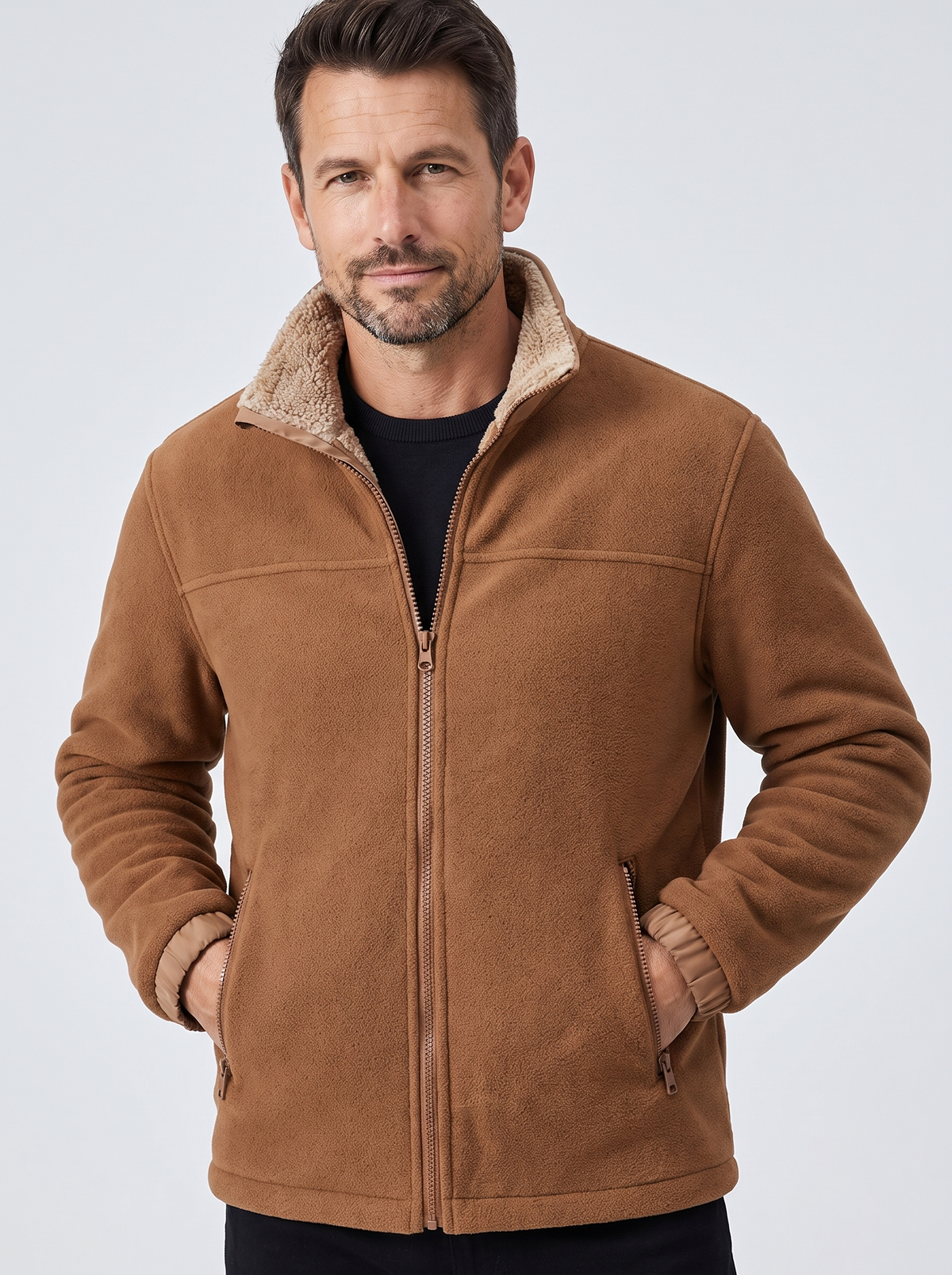 Chaqueta Polar Zerano con modelo