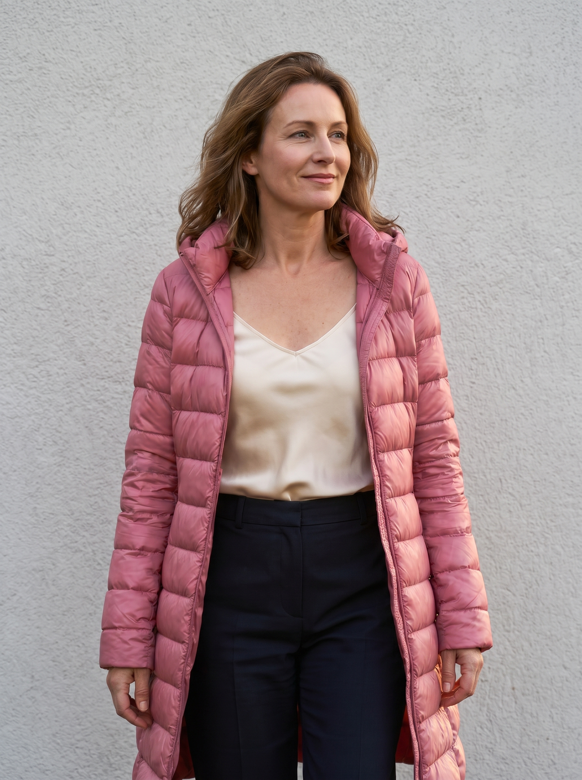 Chaqueta Feathra Ultraligera con modelo
