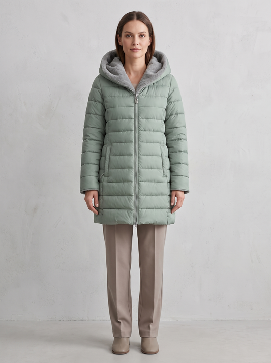 Abrigo Hearthline con modelo
