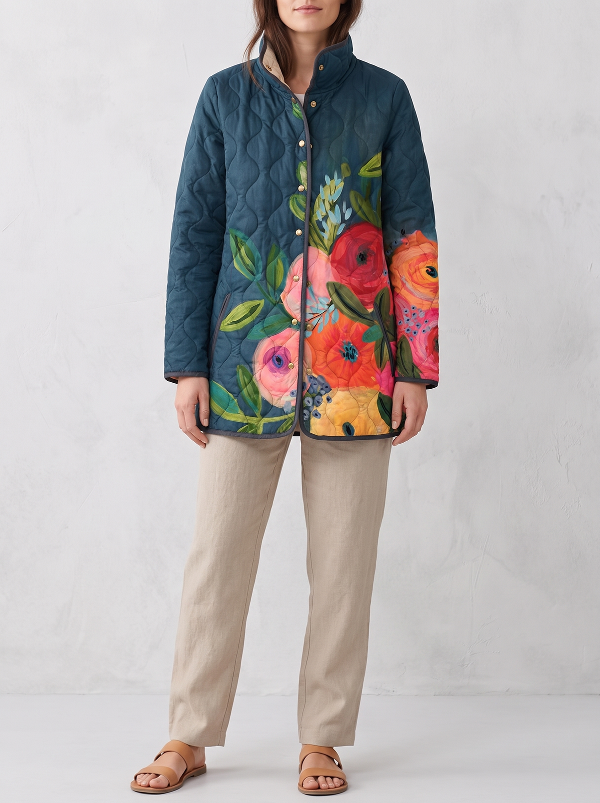 Chaqueta Mira Acolchada con modelo