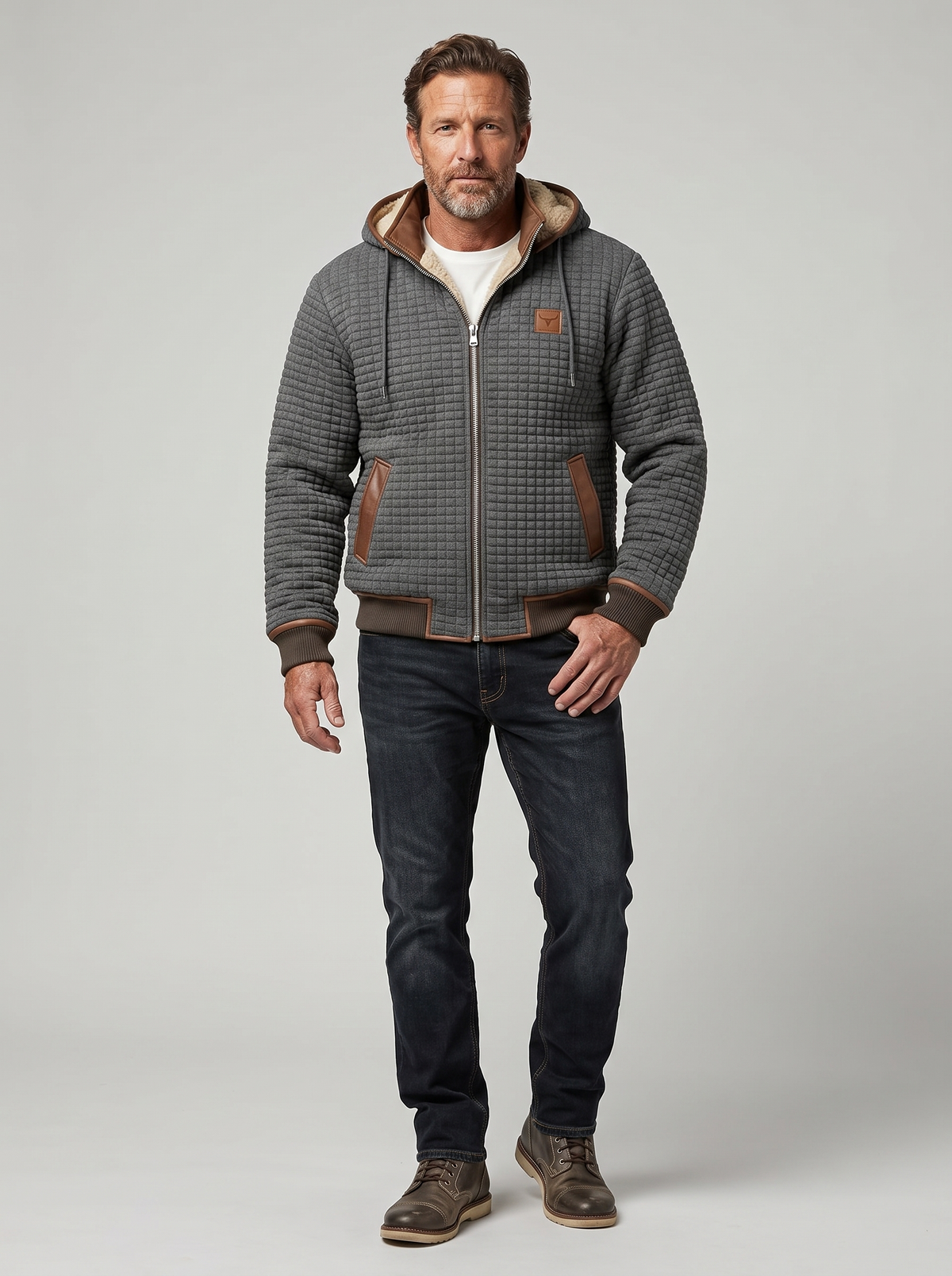 Chaqueta Arden Acolchada cuerpo completo con modelo