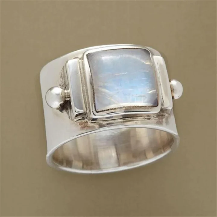 Anillo Vintage con Cristal Cúbico