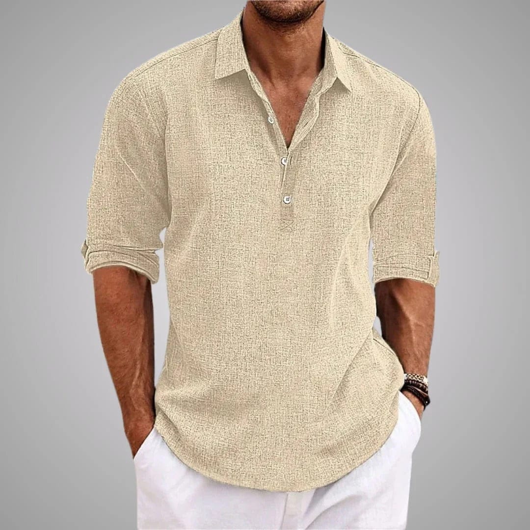 Camisa en Mezcla de Algodón de Fin de Semana