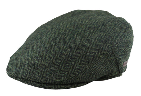 Gorra Plana de Tweed Espiga Clásica