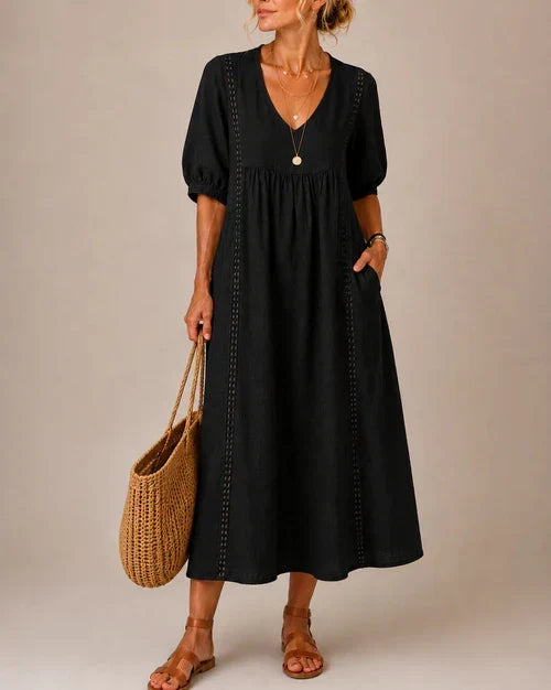 Sofi | Vestido midi de verano con encaje