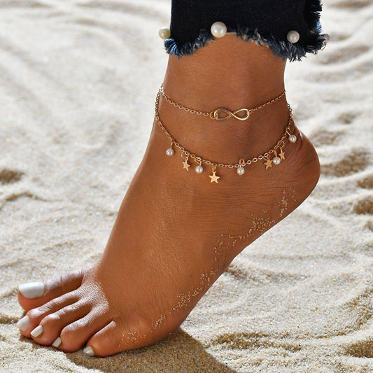 Brazalete con Perlas y Estrellas