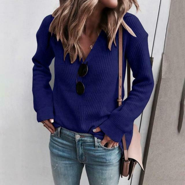 Jersey de Punto Cuello en V