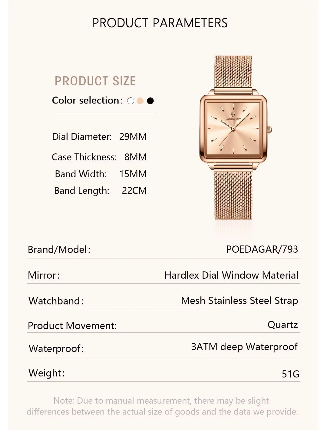 Rosalía | Reloj Oro Rosa Exclusivo