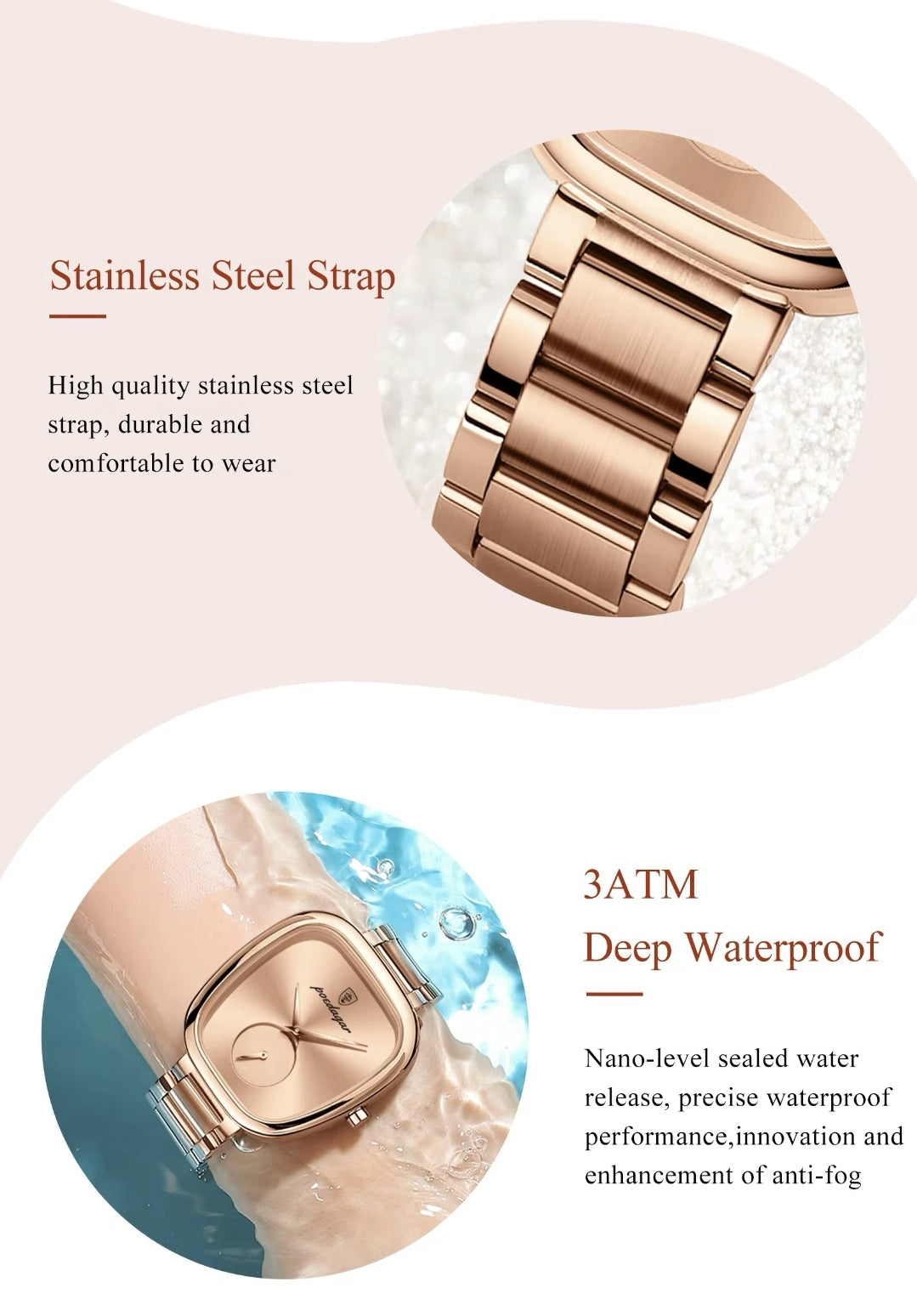Victoria | Reloj Rosé Exclusivo