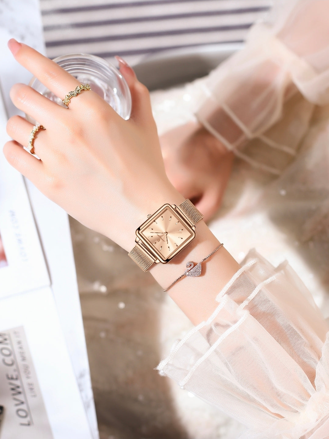 Rosalía | Reloj Oro Rosa Exclusivo