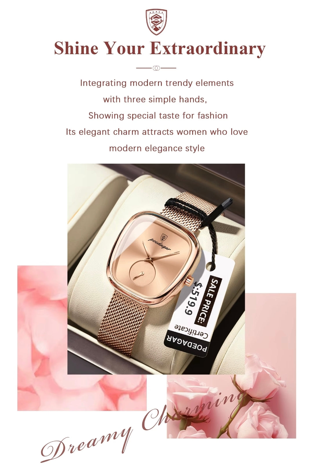 Adriana | Reloj Noir Exclusivo